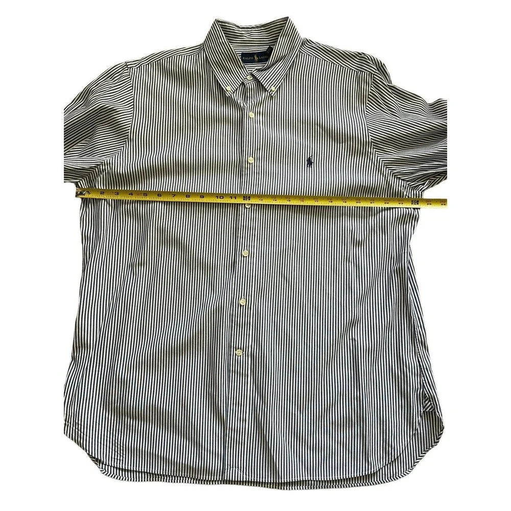 Polo Ralph Lauren L/S Custom Fit Button Front Striped Shirt Men's‎ 17/43